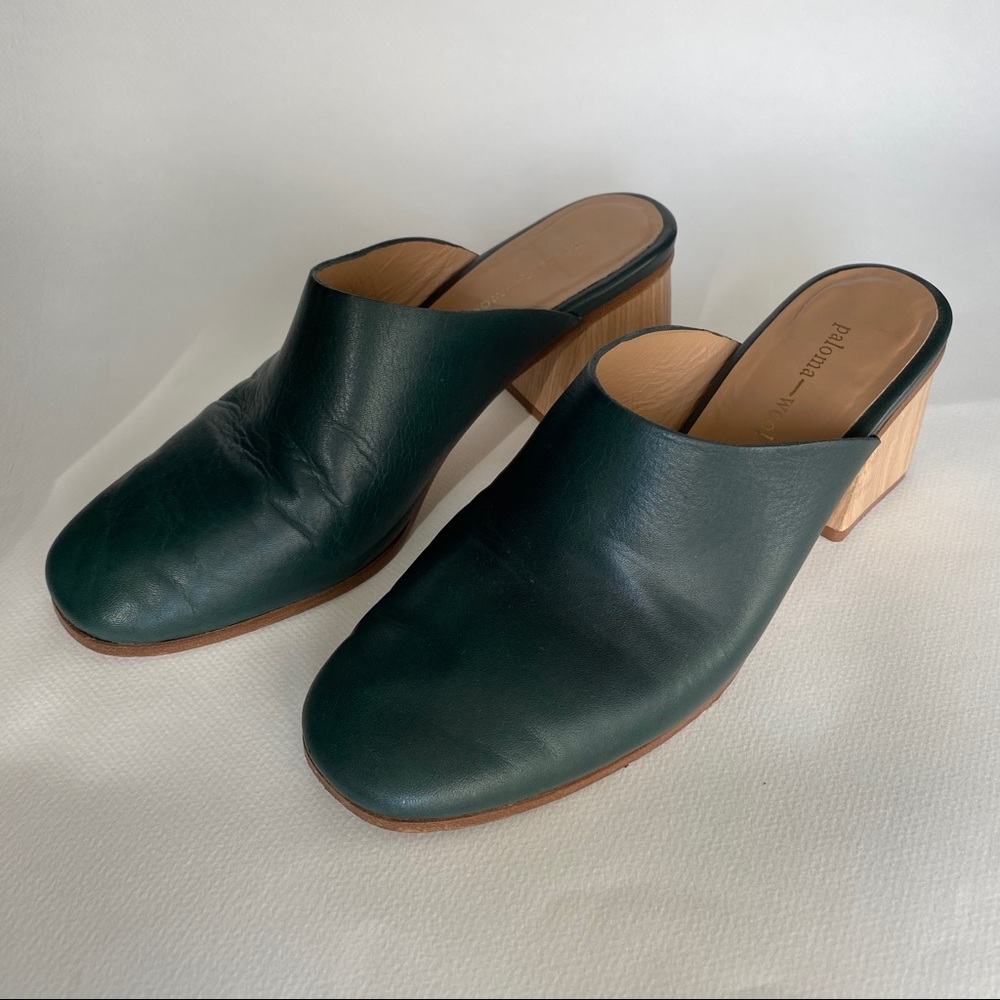 Paloma Wool Lucia Mule in Matte Green Size 7 (38)